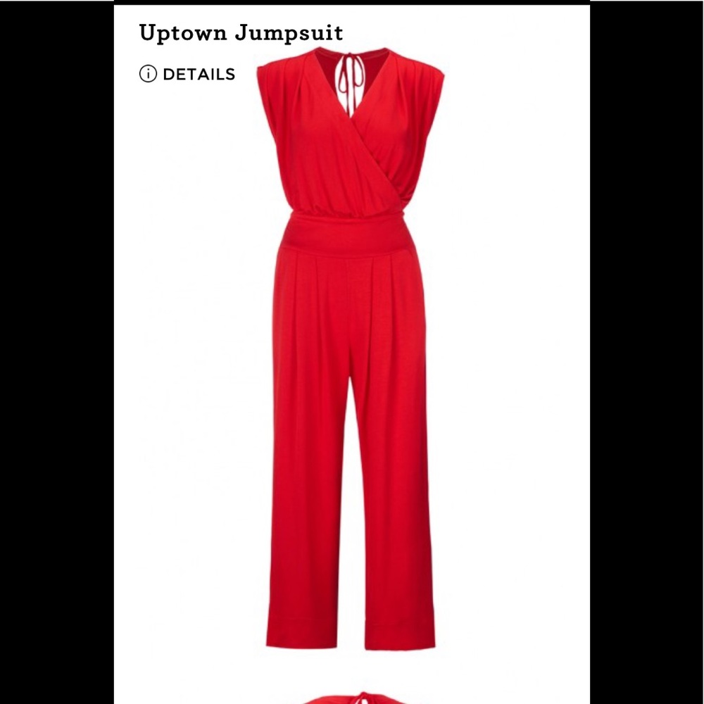 NWOT CABI UPTOWN RED JUMPSUIT, Size M